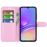 EIDERWOOD Samsung Galaxy A06 Litchi Leather Flip Deksel med Lommebok - Rosa