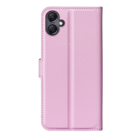 EIDERWOOD Samsung Galaxy A06 Litchi Leather Flip Deksel med Lommebok - Rosa