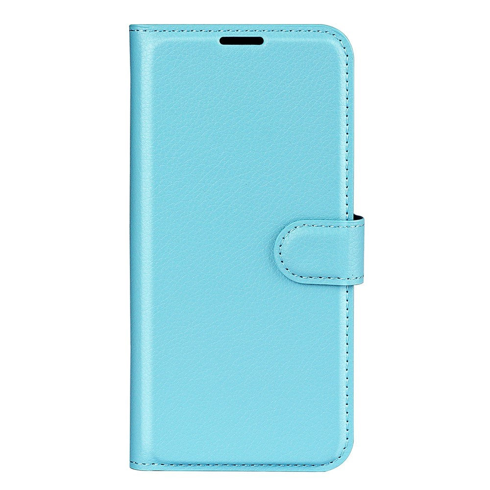 EIDERWOOD Samsung Galaxy A06 Litchi Leather Flip Deksel med Lommebok - Blå