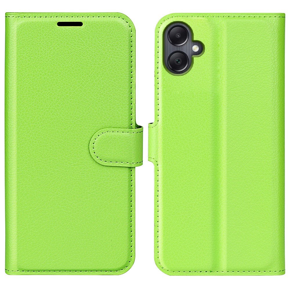 EIDERWOOD Samsung Galaxy A06 Litchi Leather Flip Deksel med Lommebok - Grønn