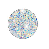iPhone 16 Pro Max EIDERWOOD Fleksibelt Plast Glitter Deksel – Gjennomsiktig / Hvit