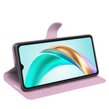 EIDERWOOD Honor X6b Kunstskinn Flip Deksel m. Kortholder & Ståfunksjon - Rosa