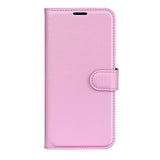 EIDERWOOD Xiaomi 14T Litchi Skin Flip Deksel med Lommebok - Rosa