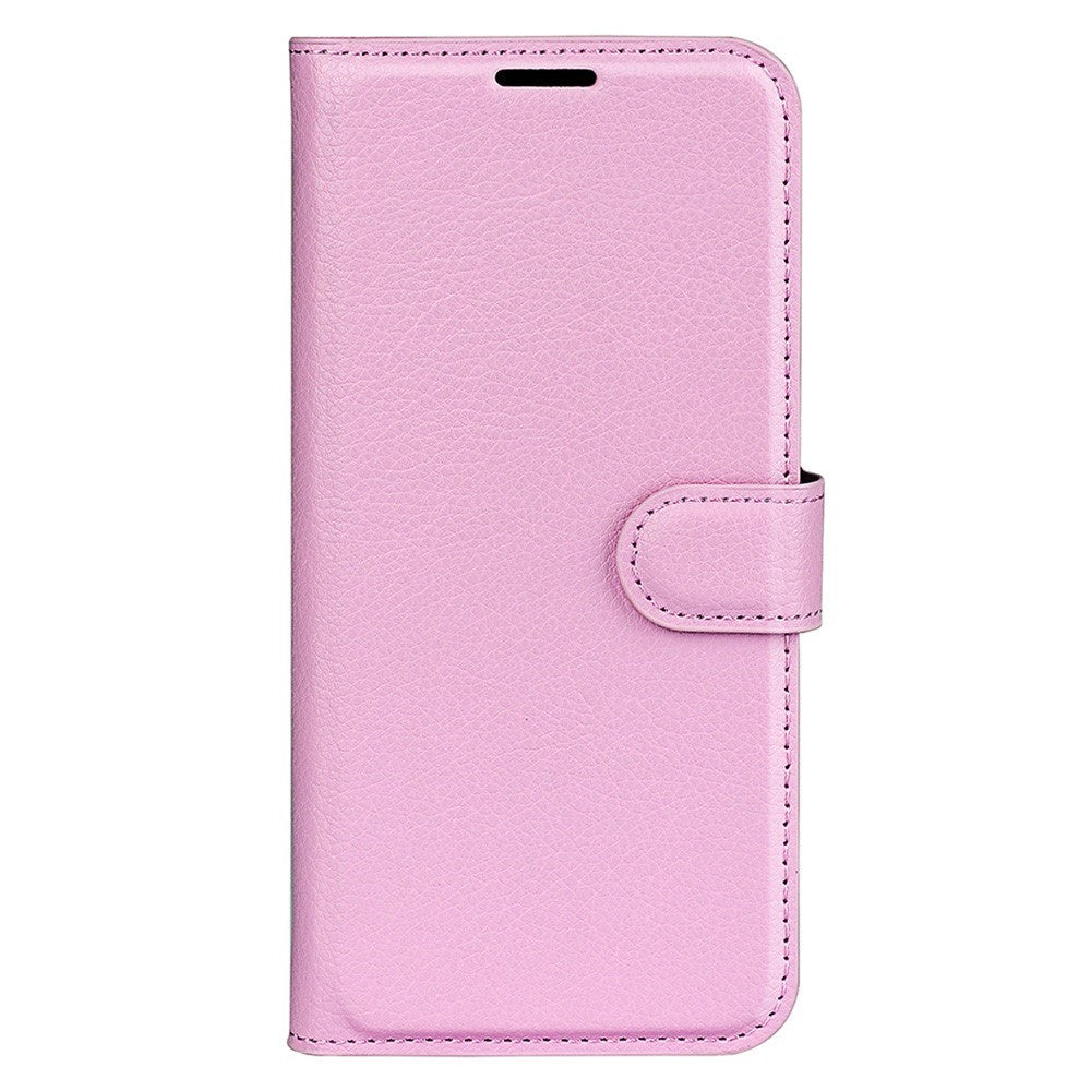 EIDERWOOD Xiaomi 14T Pro Litchi Skin Flip Deksel med Lommebok - Rosa