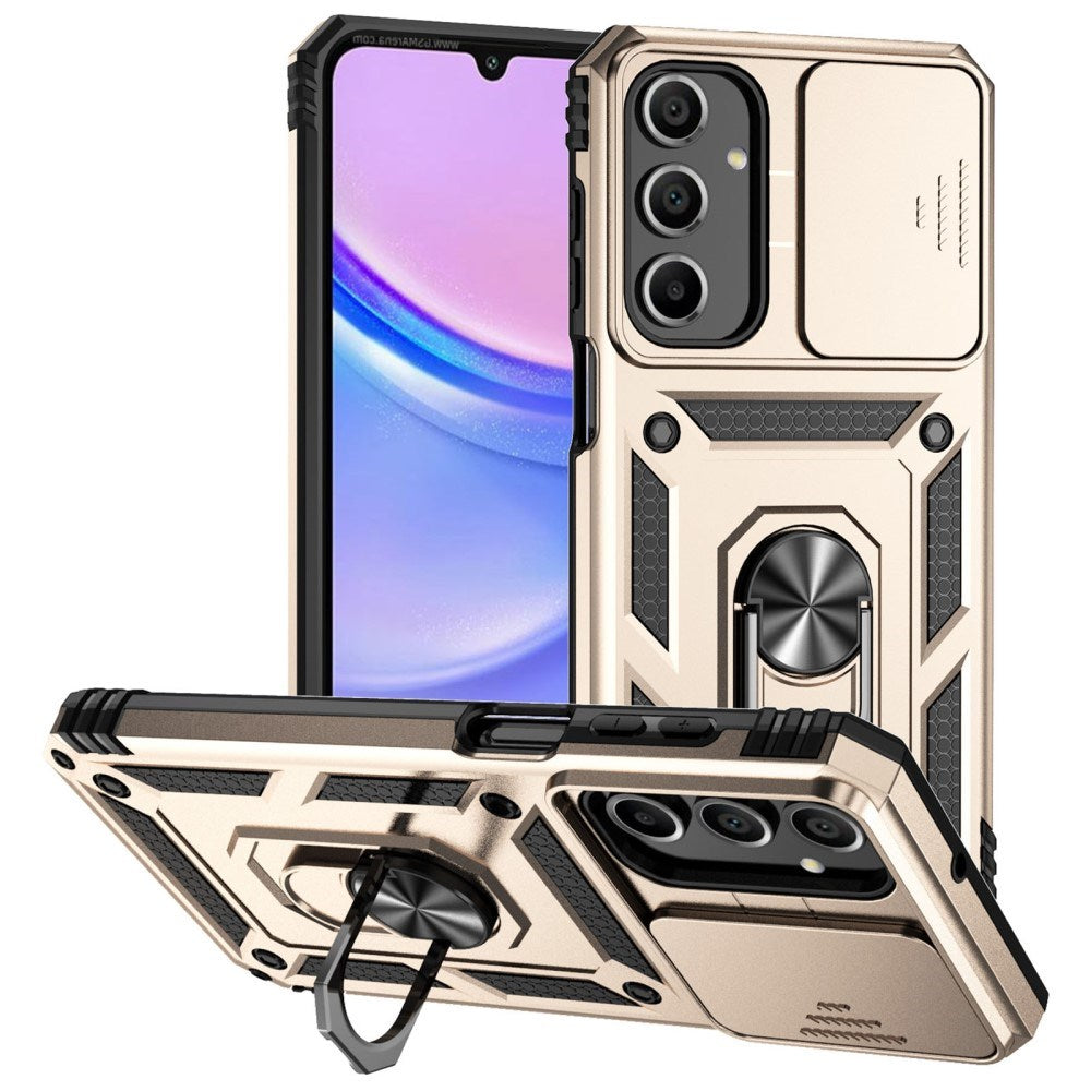 EIDERWOOD Samsung Galaxy A16 (4G/5G) Håndverker Deksel med Magnetisk Kickstand Og Cam Slider - Gull