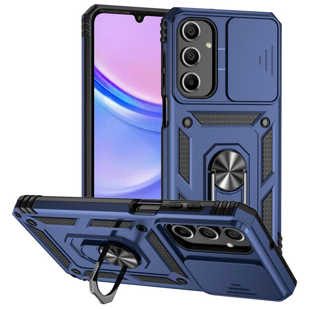 EIDERWOOD Samsung Galaxy A16 (4G/5G) Håndverker Deksel med Magnetisk Kickstand Og Cam Slider - Blå