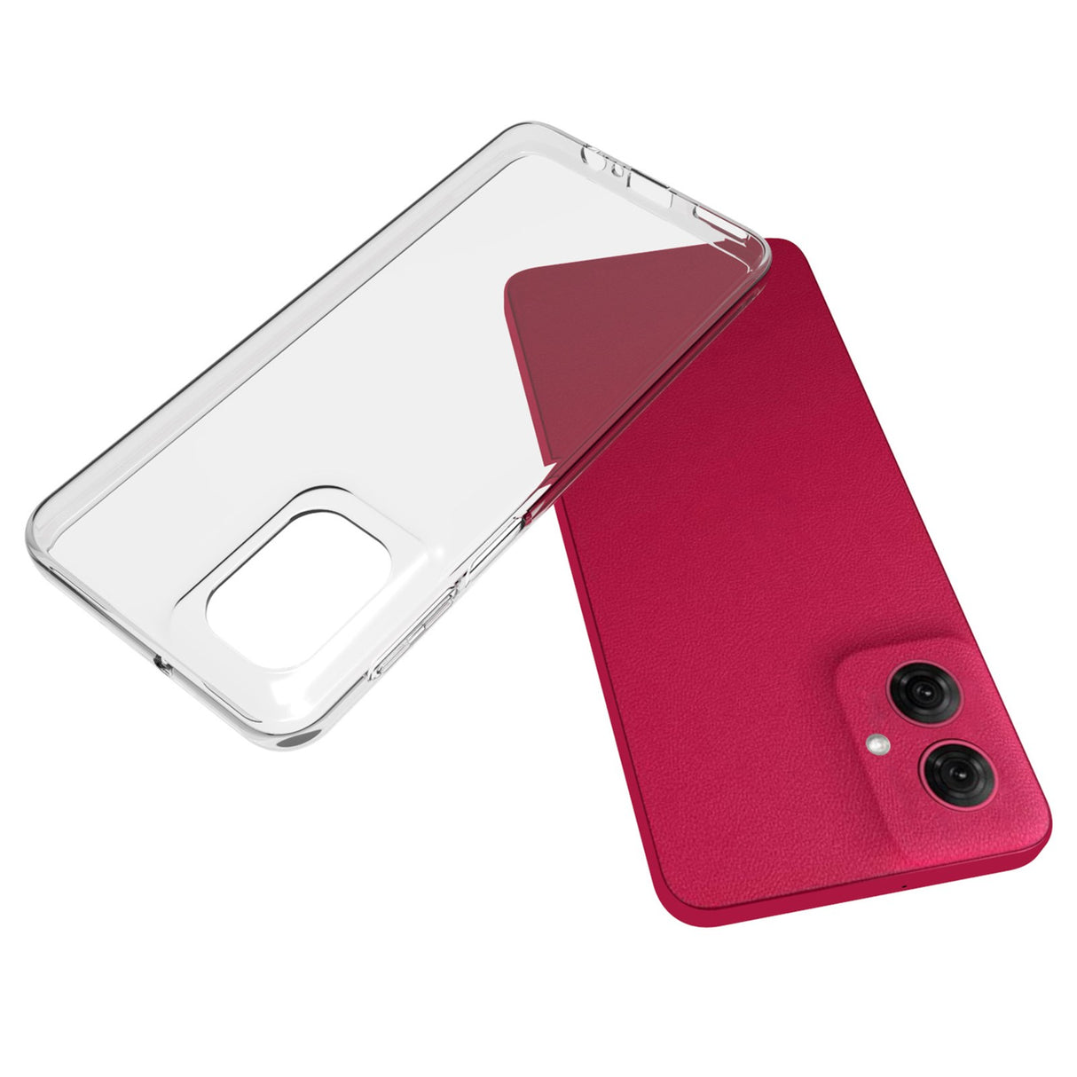 Motorola Moto G55 5G - Klar Myk Plast Etui