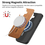 iPhone 16 Leatherette Case - MagSafe Compatible - Blå