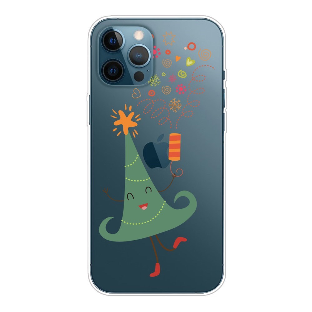 EIDERWOOD iPhone 16 Pro Max Fleksibelt Plast Jul Deksel - Merry Christmas - Juletre