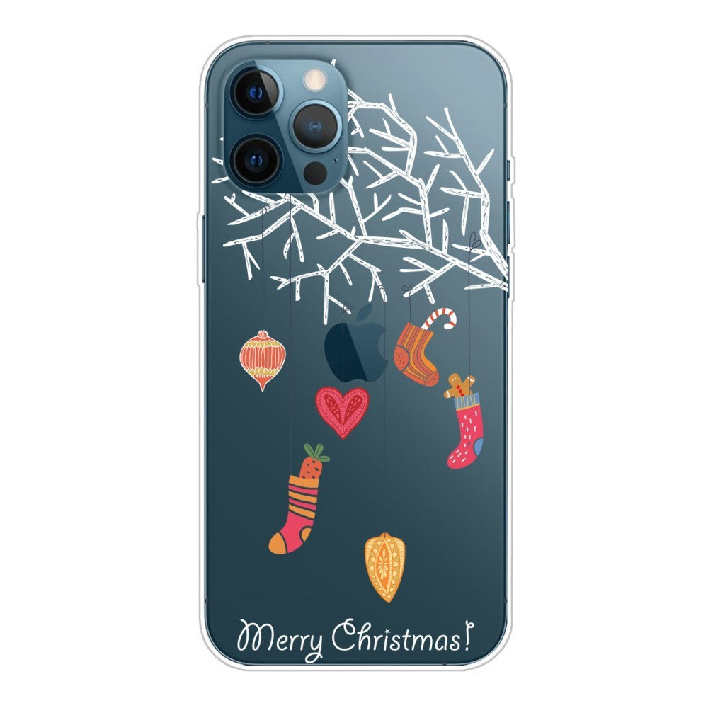 EIDERWOOD iPhone 16 Pro Max Fleksibelt Plast Jul Deksel - Merry Christmas - Julesokker