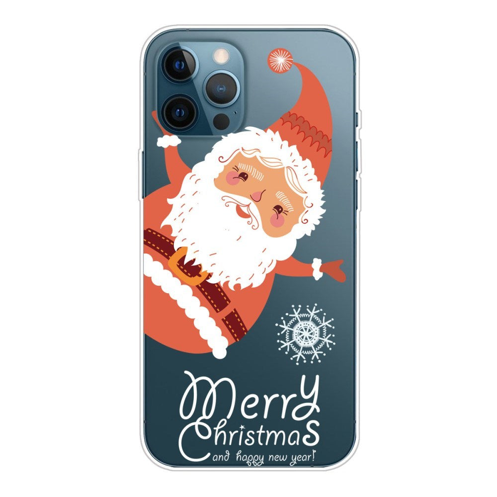 EIDERWOOD iPhone 16 Pro Max Fleksibelt Plast Jul Deksel - Merry Christmas - Julenissen