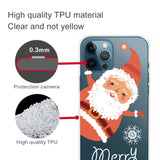 EIDERWOOD iPhone 16 Pro Max Fleksibelt Plast Jul Deksel - Merry Christmas - Julenissen