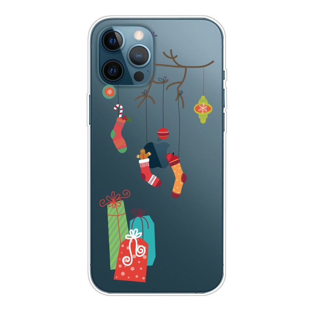 EIDERWOOD iPhone 16 Pro Max Fleksibelt Plast Jul Deksel - Merry Christmas - Julesokker & Julegaver