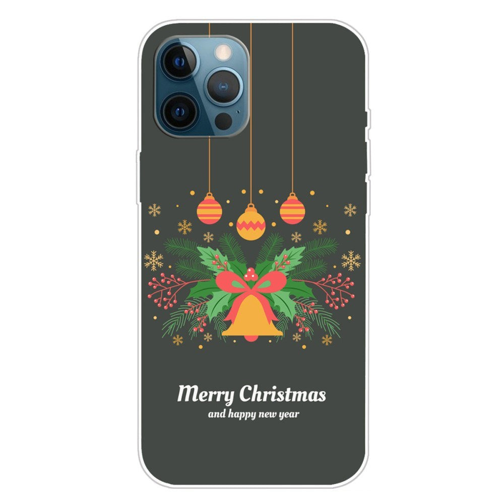 EIDERWOOD iPhone 16 Pro Max Fleksibelt Plast Jul Deksel - Merry Christmas - Bjelleklang