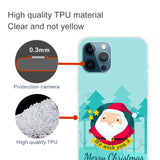 EIDERWOOD iPhone 16 Pro Fleksibelt Plast Jul Deksel - Merry Christmas - Tegneserie Julenissen