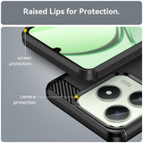 Realme Note 60x (4G) / C63 (4G) / C61 (4G) EIDERWOOD Carbon Fiber Deksel - Svart