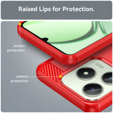 Realme Note 60x (4G) / C63 (4G) / C61 (4G) EIDERWOOD Carbon Fiber Deksel - Rød