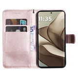 EIDERWOOD Motorola Edge 50 Wallet Flip Deksel i læder med Pung - Pink