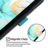 EIDERWOOD OnePlus Nord 4 (5G) Deksel i Kunstskinn med Lommebok og Stropp - Blå Marmor