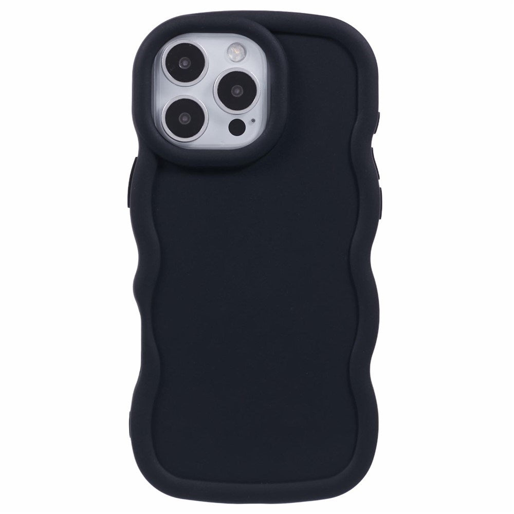 iPhone 16 Pro EIDERWOOD Fleksibelt Plast Wavy Deksel - Svart