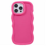 iPhone 16 Pro EIDERWOOD Fleksibelt Plast Wavy Deksel - Pink