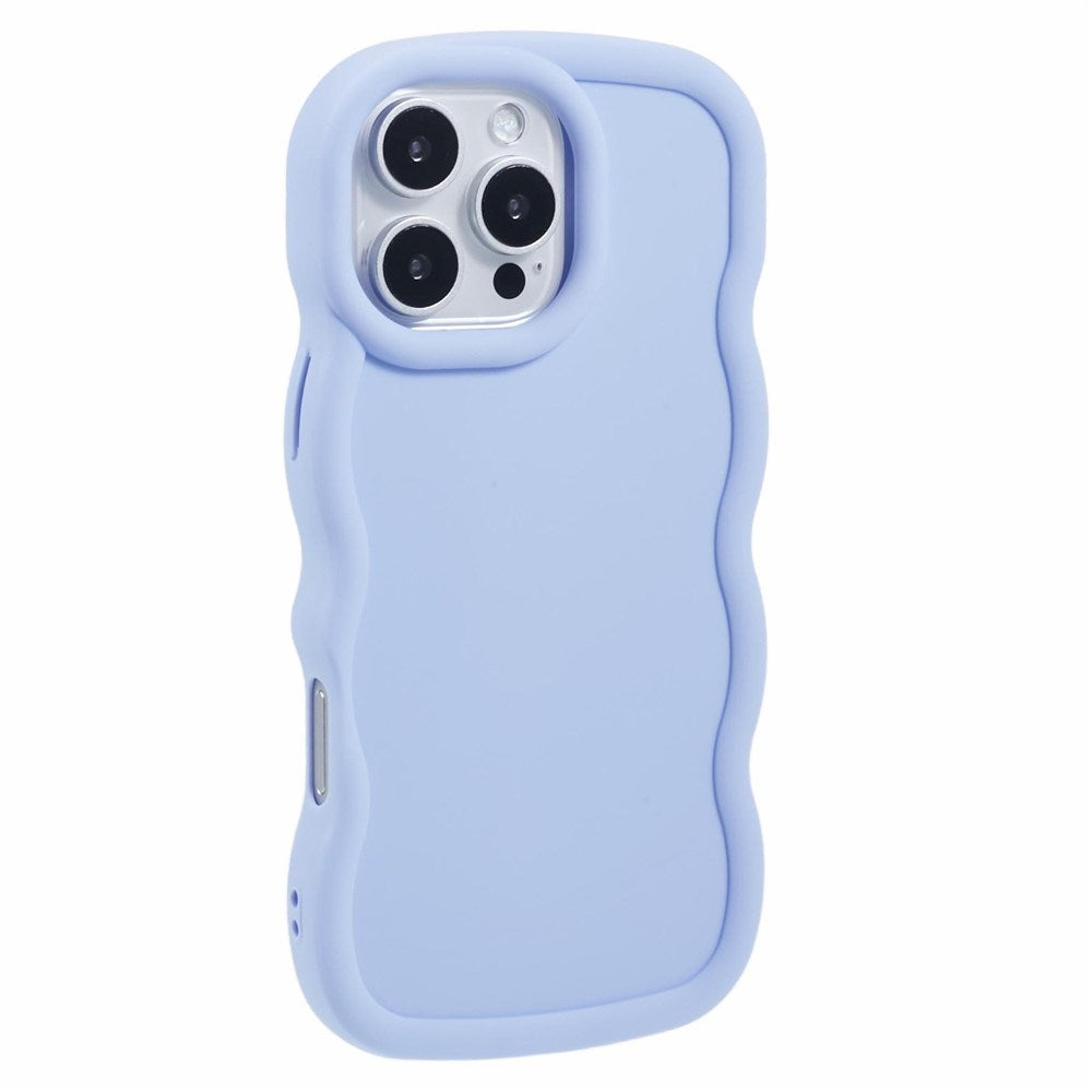 iPhone 16 Pro EIDERWOOD Fleksibelt Plast Wavy Deksel - Lilla