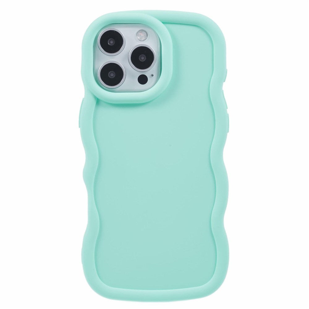 iPhone 16 Pro EIDERWOOD Fleksibelt Plast Wavy Deksel - Blå