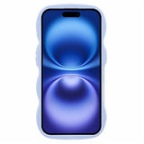 iPhone 16 EIDERWOOD Fleksibelt Plast Wavy Deksel - Lilla