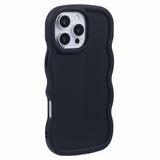 iPhone 16 Pro Max EIDERWOOD Fleksibelt Plast Wavy Deksel - Svart
