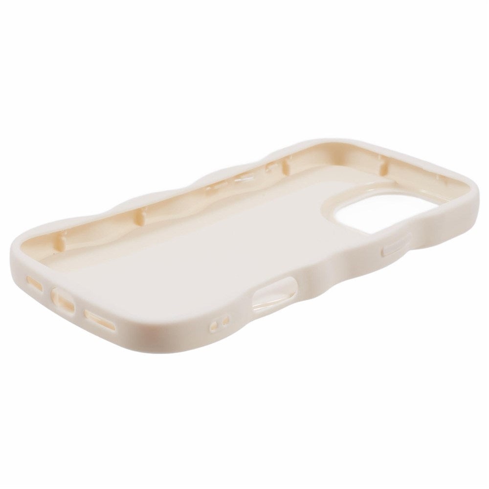 iPhone 16 Pro Max EIDERWOOD Fleksibelt Plast Wavy Deksel - Hvit