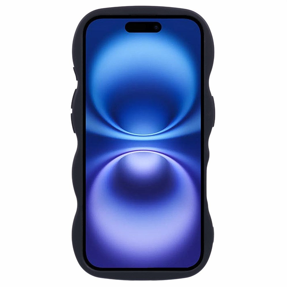 iPhone 16 Plus EIDERWOOD Fleksibelt Plast Wavy Deksel - Svart
