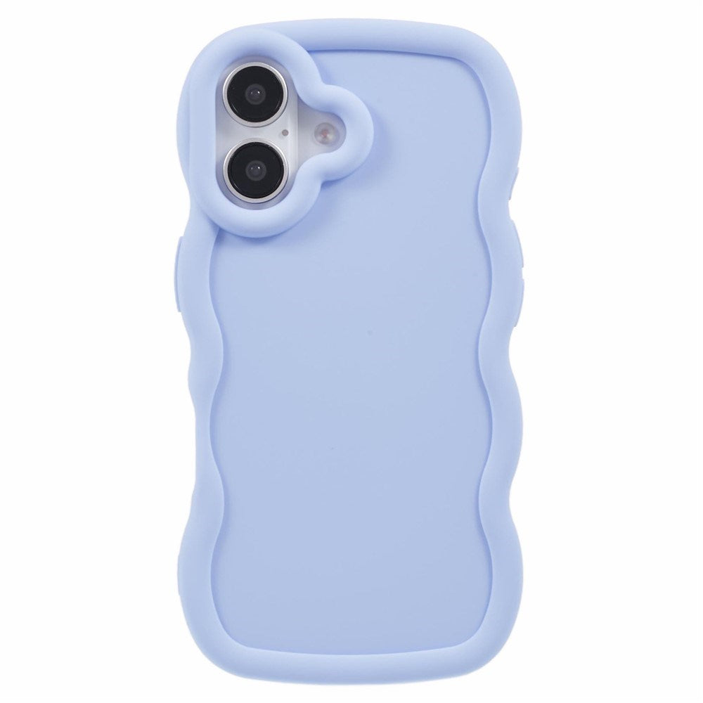 iPhone 16 Plus EIDERWOOD Fleksibelt Plast Wavy Deksel - Lilla