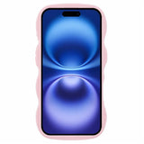 iPhone 16 Plus EIDERWOOD Fleksibelt Plast Wavy Deksel - Rosa