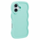 iPhone 16 Plus EIDERWOOD Fleksibelt Plast Wavy Deksel - Blå