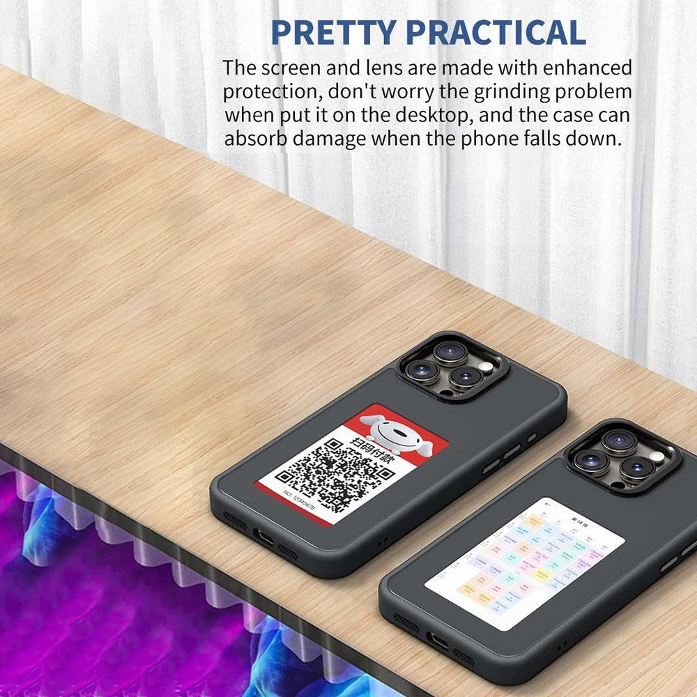 iPhone 16 Pro E-Ink Deksel – Byttbart design – Svart