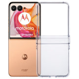 EIDERWOOD Motorola Razr 50 Ultra 5G Crystal Clear Shockproof Fleksibel Plast Deksel - Gjennomsiktig