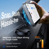 TORRAS iPhone 16 Pro Hybrid Deksel m. Ståfunksjon - MagSafe Kompatibel - Grå