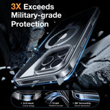 TORRAS iPhone 16 Pro Guardian Ostand Series Deksel m. Stativ - MagSafe Kompatibel - Gjennomsiktig