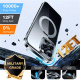 TORRAS iPhone 16 Pro Max Plast Deksel m. Støttering - MagSafe Kompatibel - Gjennomsiktig