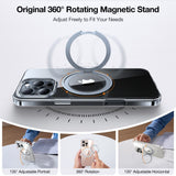 TORRAS iPhone 16 Pro Max Plast Deksel m. Støttering - MagSafe Kompatibel - Gjennomsiktig