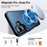 TORRAS iPhone 16 Fleksibelt Plast Deksel m. Ringstativ - MagSafe Kompatibel - Svart