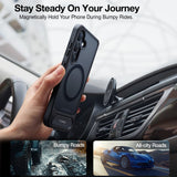 TORRAS Samsung Galaxy S24 Ultra Hybrid Deksel m. Kickstand - MagSafe Kompatibel - Svart