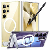 TORRAS Samsung Galaxy S24 Ultra Hybrid Deksel m. Kickstand - MagSafe Kompatibel - Gjennomsiktig