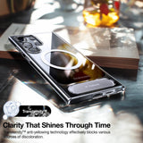 TORRAS Samsung Galaxy S24 Ultra Hybrid Deksel m. Kickstand - MagSafe Kompatibel - Gjennomsiktig