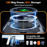 iPhone 15 Pro TORRAS Deksel med Kickstand - MagSafe Kompatibel - Svart