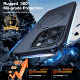 iPhone 15 Pro TORRAS Deksel med Kickstand - MagSafe Kompatibel - Svart