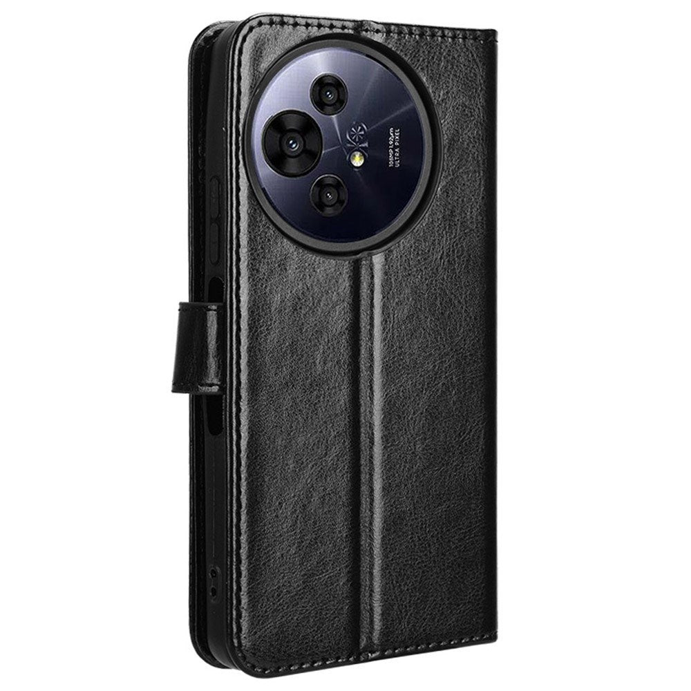 EIDERWOOD TCL 50 Pro Nxtpaper (5G) Kunstskinn Flip Deksel med Stativ & Lommebok - Svart