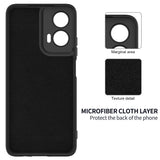 EIDERWOOD Motorola G35 5G Silikone Deksel m. Stropp - Svart