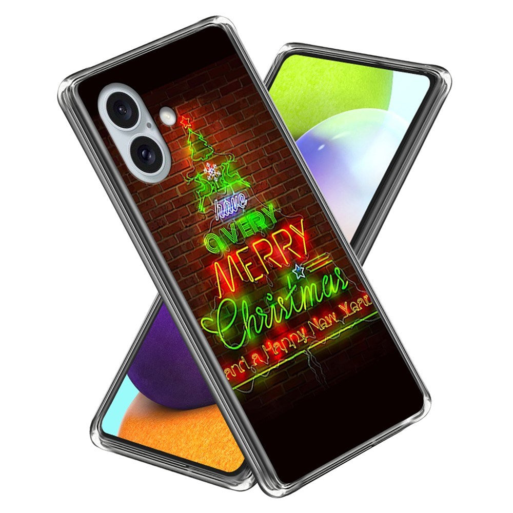 Fleksibelt Plast Juledeksel for iPhone 16 - Merry Christmas