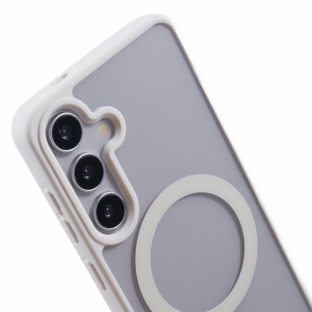 EIDERWOOD Samsung Galaxy S23 FE Hybrid Deksel - MagSafe Kompatibel - Hvit